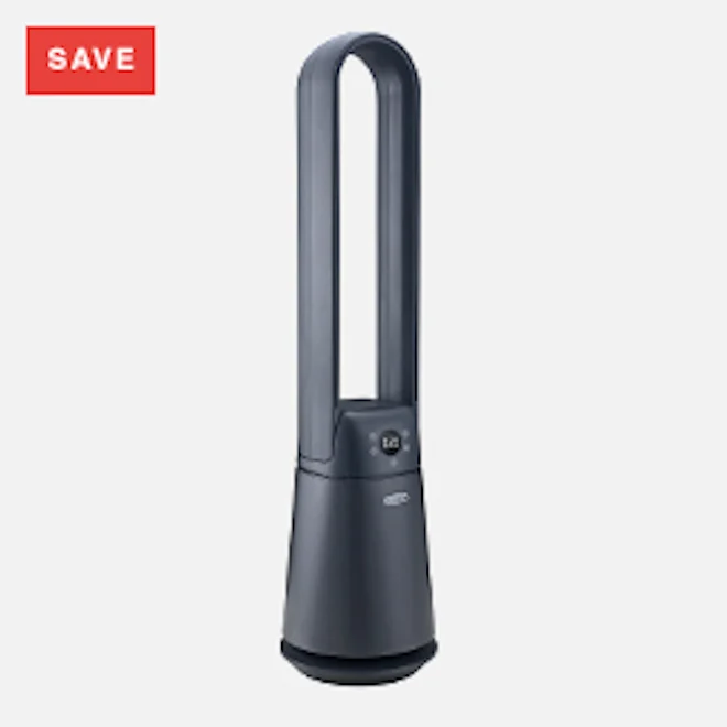 Defy Metallic Grey Bladeless Fan with Remote Control