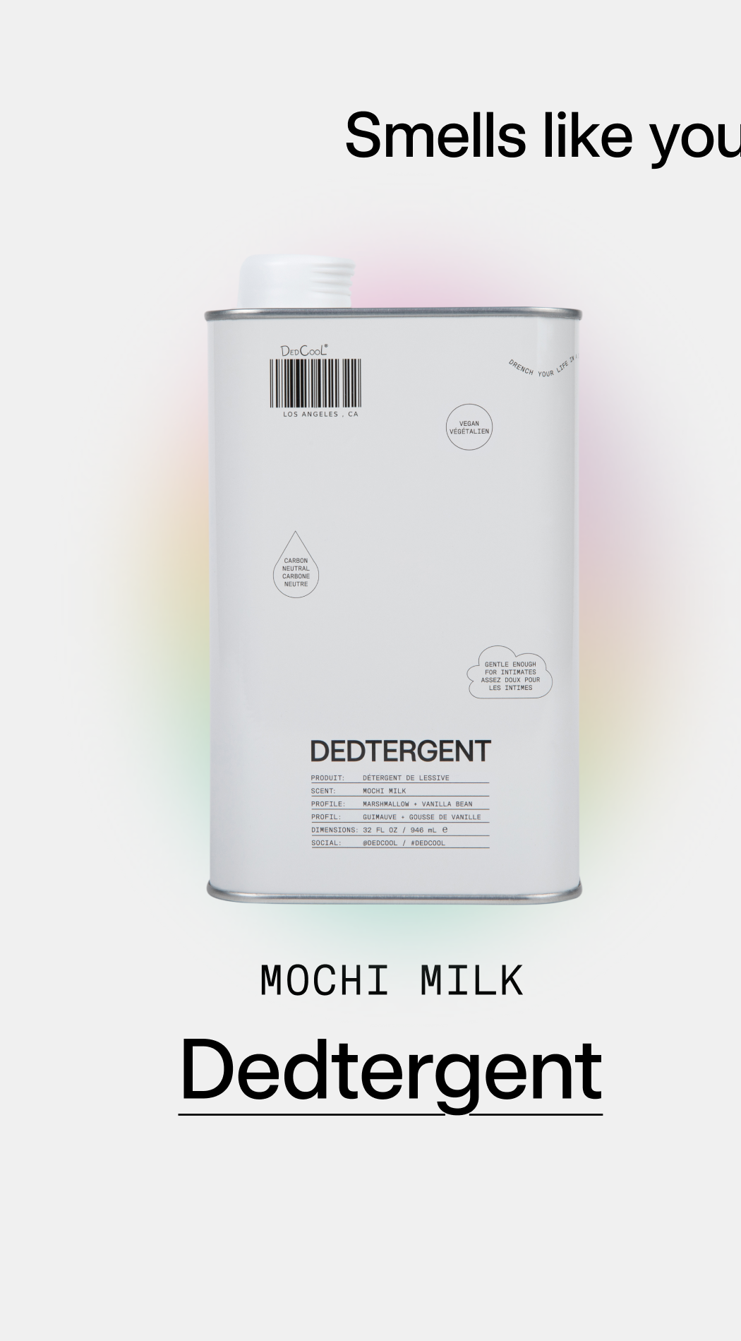 mochi milk dedtergent