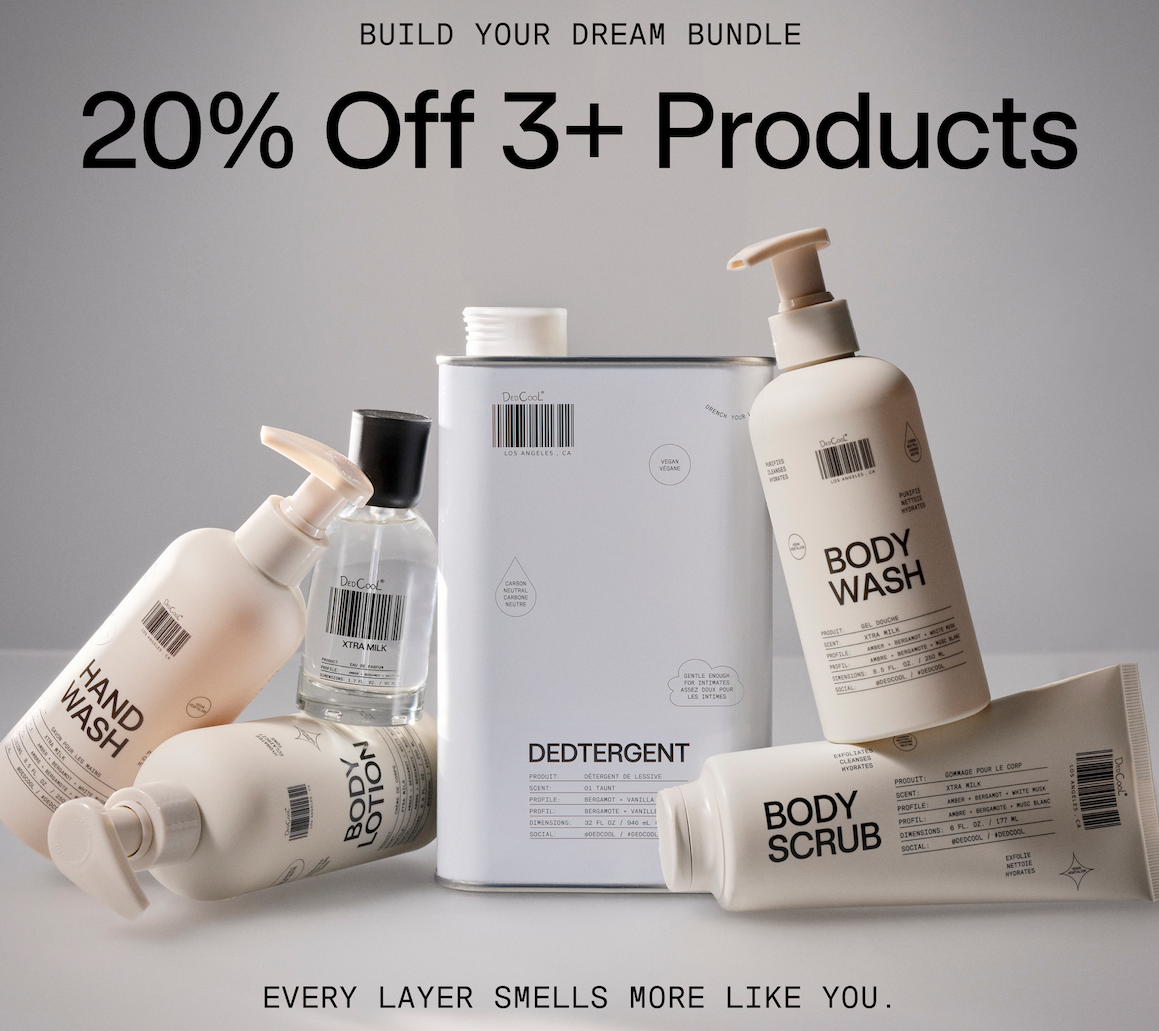 Build your dream bundle 20% off 3+ products every layer smells more like you.