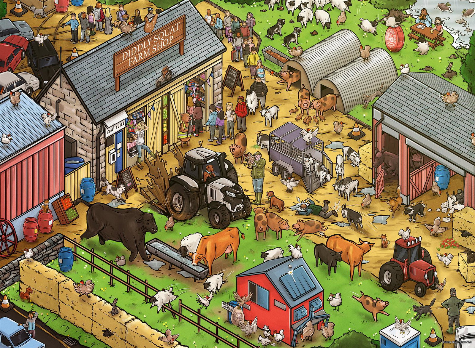 Image of PRE-ORDER Diddly Squat Farm 100 XXL Piece Jigsaw Puzzle