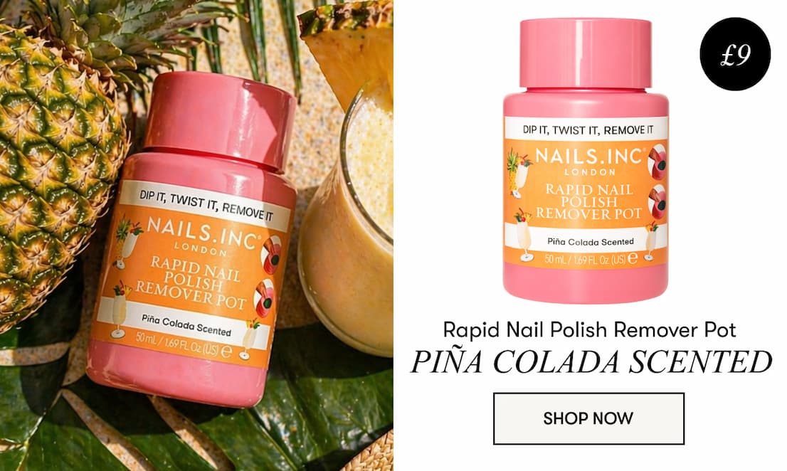 Pina Colada scented nail polish remover pot