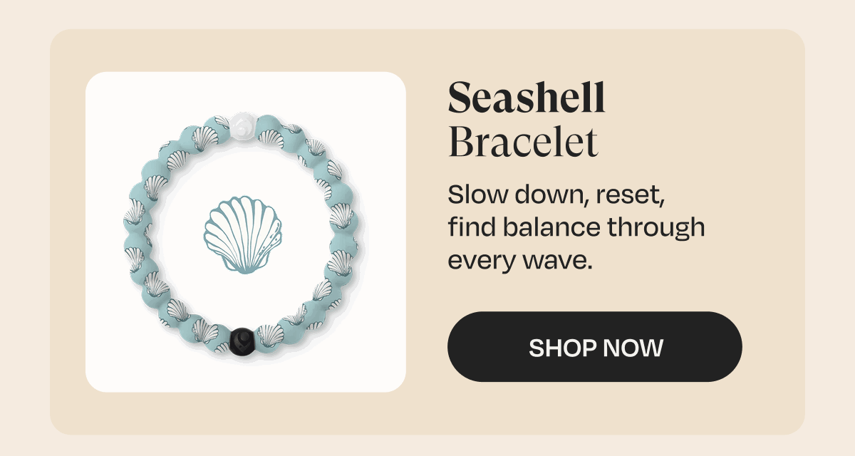Seashell Bracelet | Slow down, reset, find balance through every wave. | Shop Now
