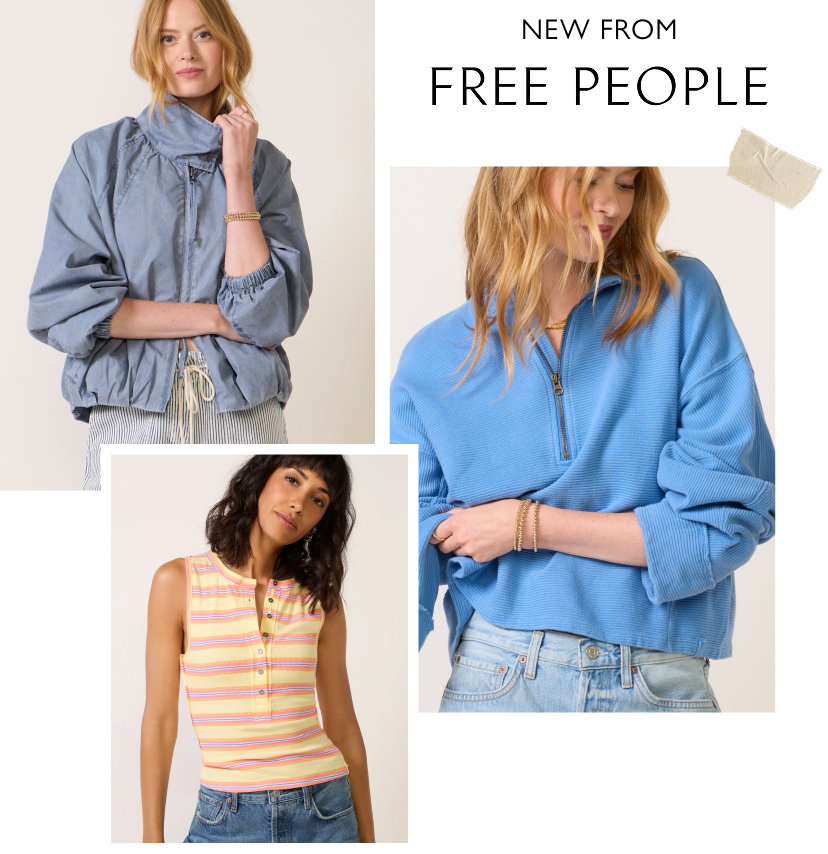 New from Free People. Collage of models in Free People looks new at EVEREVE