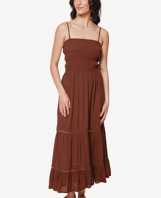 Miami Luxe Smocked Tiered Maxi Dress