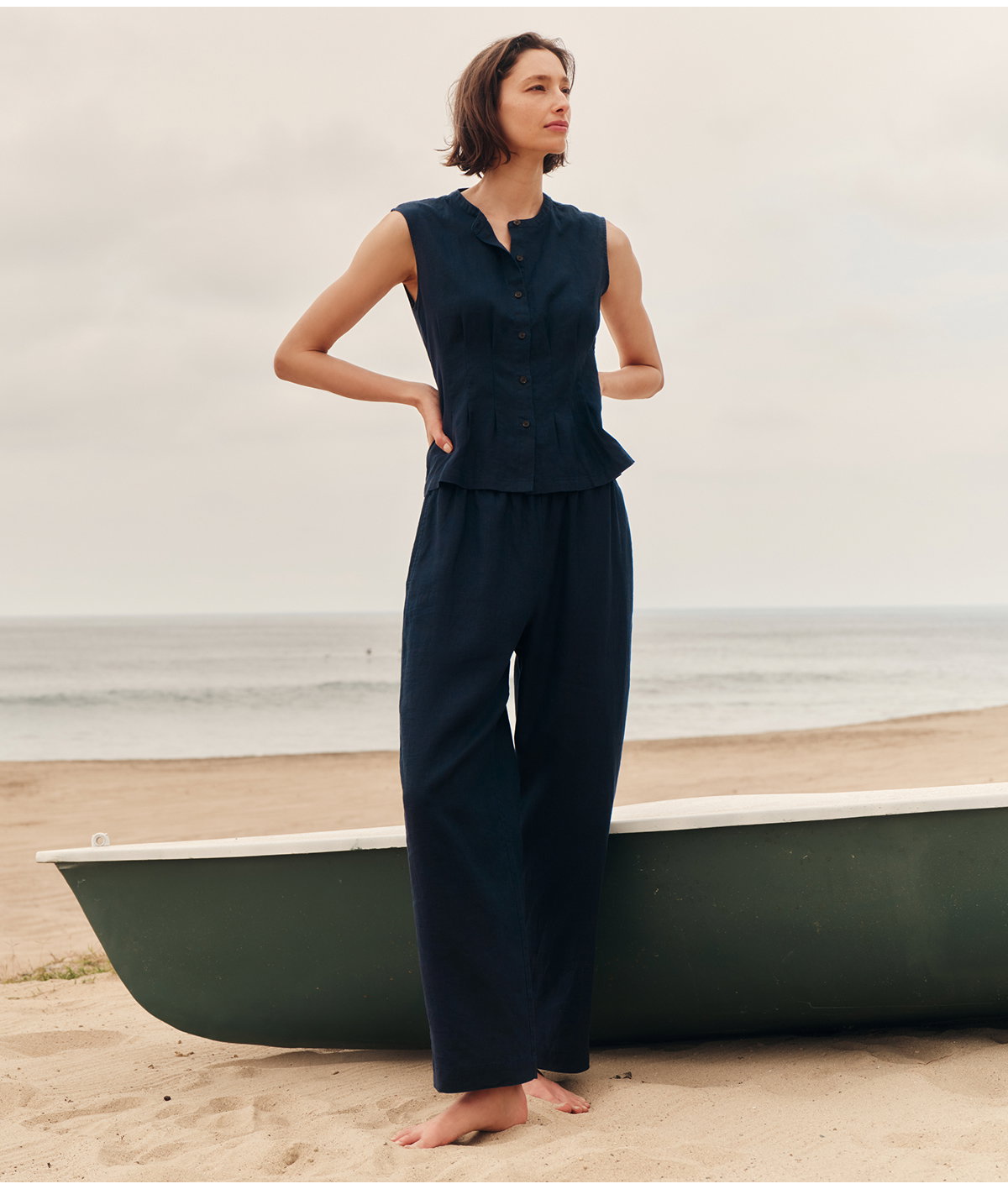 Linen Lara Top & Linen Logan Pant