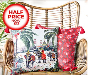 Serene Bohemian Reversible Cushion - Half Price Now £13