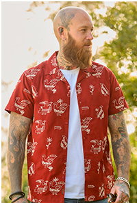 Embroidered Bird Shirt - Half Price Now £24