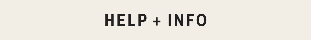 faq page with help and info