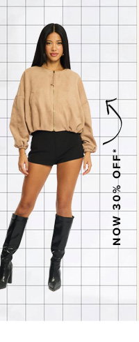 Beige Suede Bomber Jacket