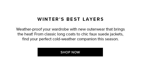 SHOP OUTERWEAR