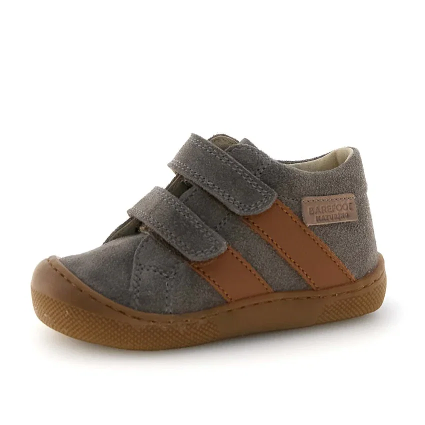 Image of Naturino Boy's Sabby Vl Barefoot Casual Shoes - Mud / Cognac