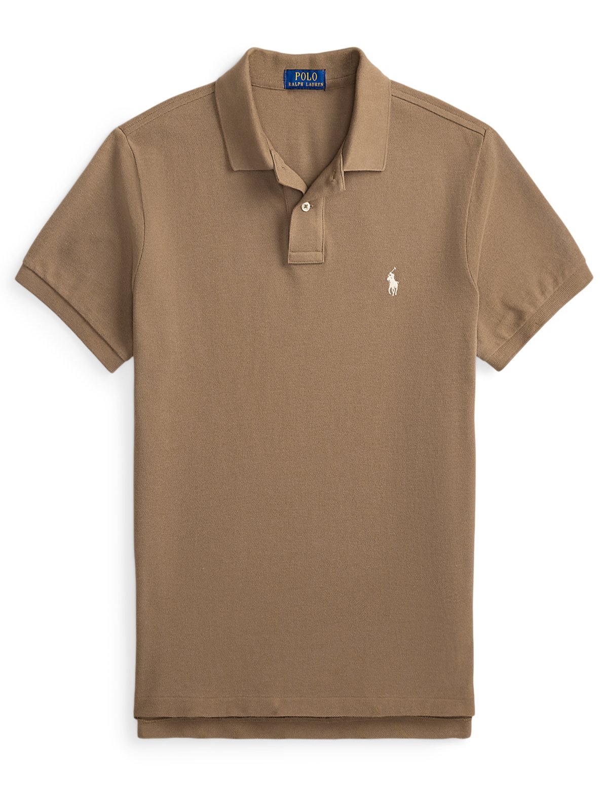 Piqué-Poloshirt mit Logo-Stickerei, Custom Slim Fit