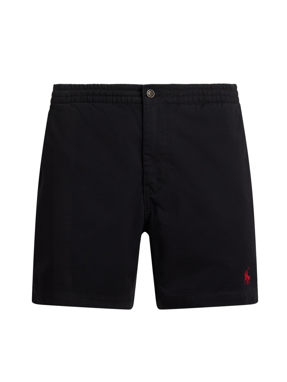 Glatte Bermudas mit Stretch und kleiner Pony-Stickerei, Stretch Classic Fit