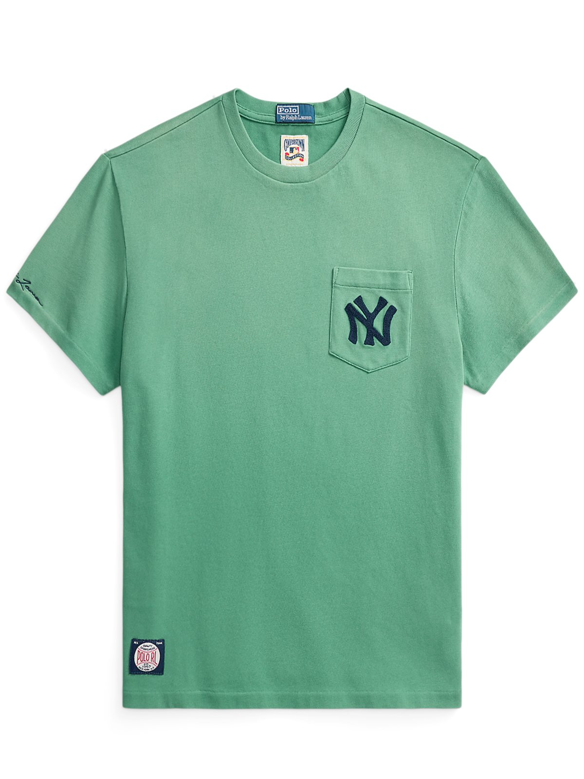 T-Shirt mit Brusttasche und New York Yankees-Aufnäher
