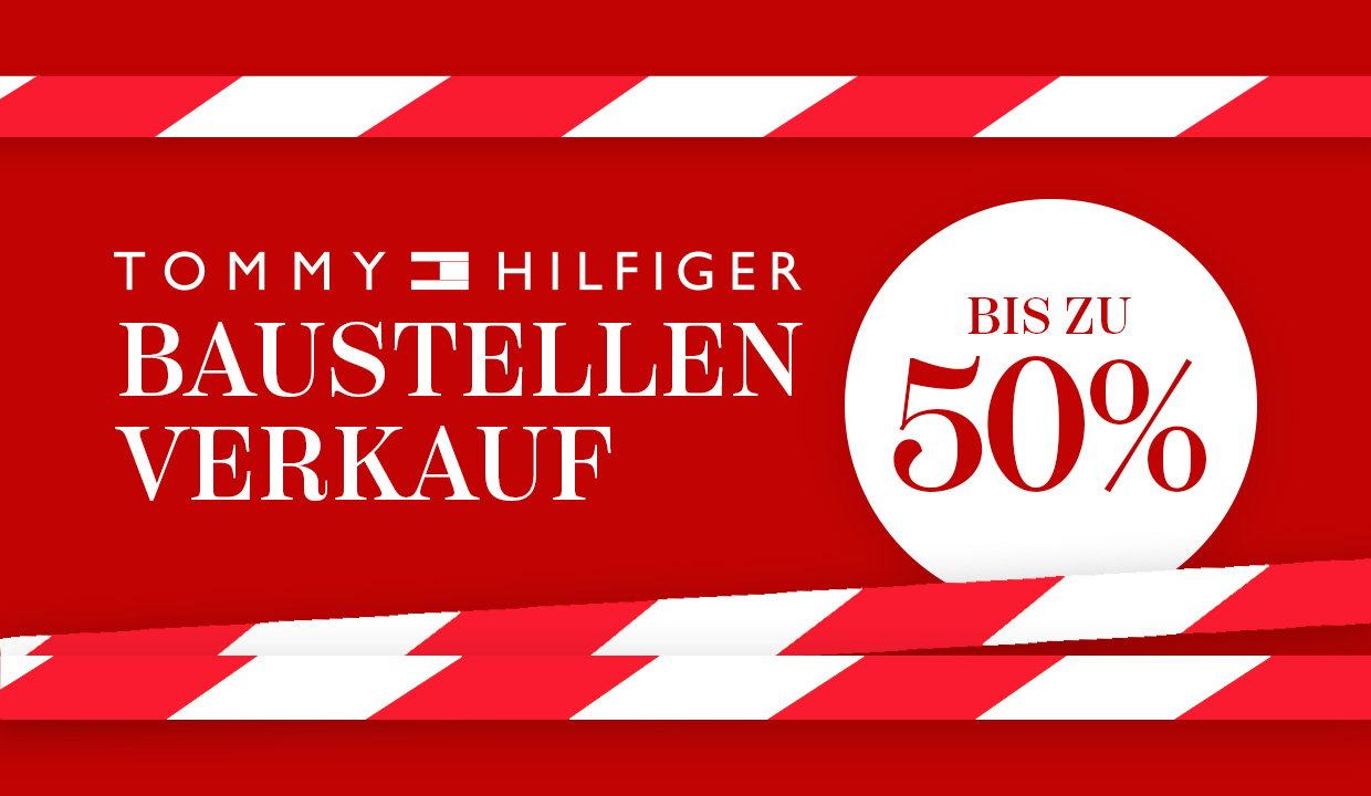 Tommy Hilfiger im Baustellen-Verkauf