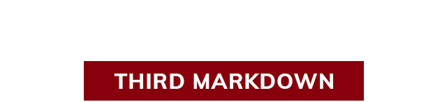 SUMMER SALE! THIRD MARKDOWN!