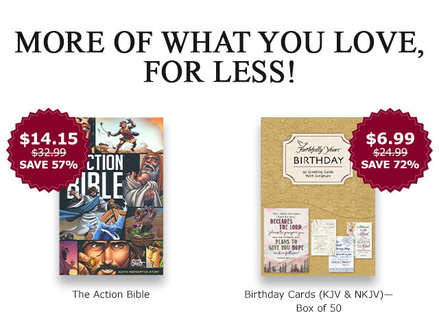 The Action Bible | Birthday Cards