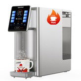Hydrofast W100 Countertop Water Purifier with Hot & Ambient Water, 8 Temperatures, Hot Water in 3 Seconds, 6 Levels Reverse Osmosis Filtration,15 levels Water Volume, for Kitchen, Office, Bedroom