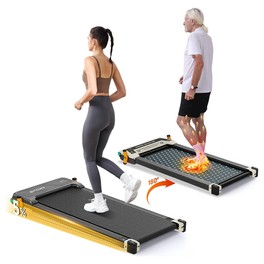 Akluer 520A-A Dual-Sided Walking Pad with Shiatsu Foot Massager, 2.5HP Quiet Motor, 330lbs Max Capacity, LED Display & Remote Control