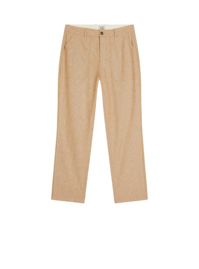 Harper Linen Blend Twill Tapered-Fit Chino