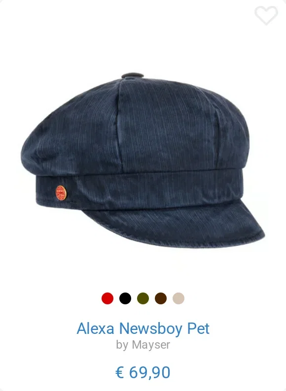 Alexa Newsboy Pet by Mayser