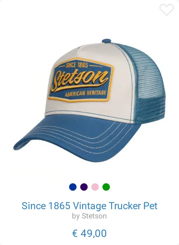 Since 1865 Vintage Trucker Pet by Stetson