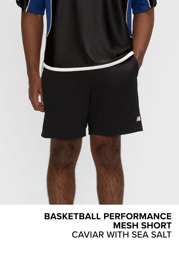 Basketball Performance Mesh Short CAVIAR with SEA SALT