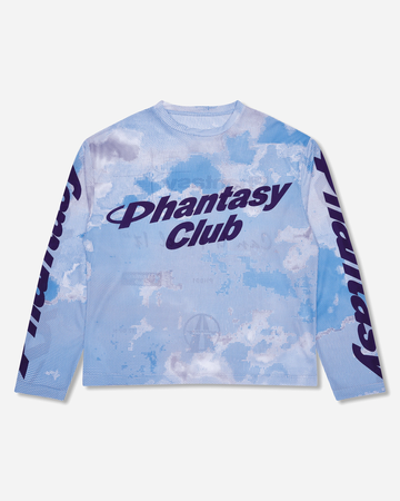 Halcyon Longsleeve Mesh Top Sky Light Blue