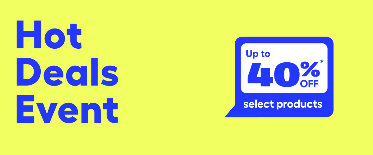 Up to 40%* off select products