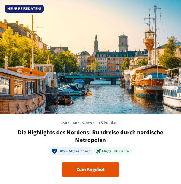 Die Highlights des Nordens: Rundreise durch nordische Metropolen