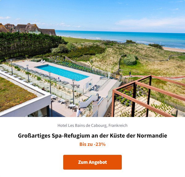 Großartiges Spa-Refugium an der Küste der Normandie