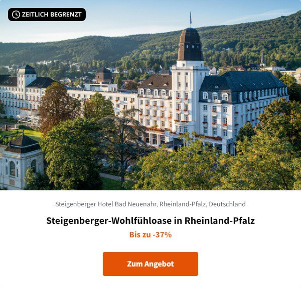 Steigenberger-Wohlfühloase in Rheinland-Pfalz