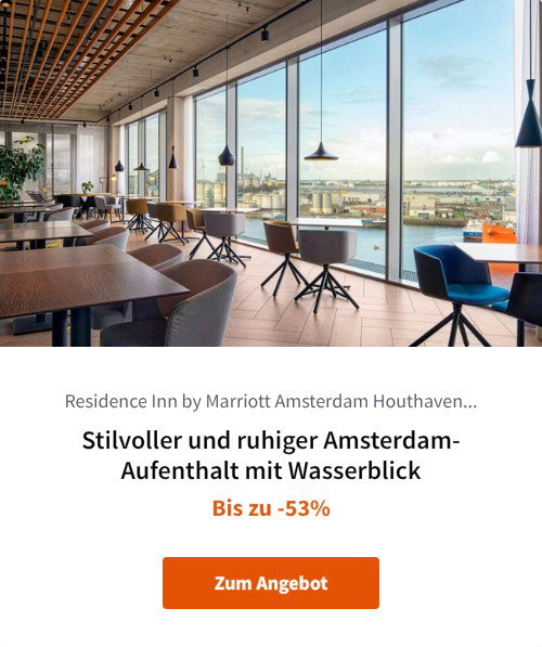 Stilvoller und ruhiger Amsterdam-Aufenthalt mit Wasserblick