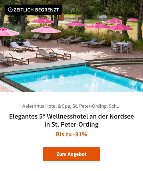 Elegantes 5* Wellnesshotel an der Nordsee in St. Peter-Ording