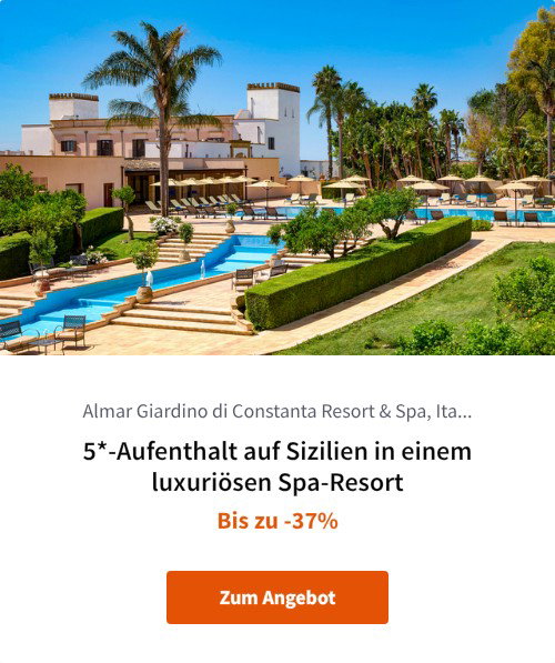5*-Aufenthalt auf Sizilien in einem luxuriösen Spa-Resort