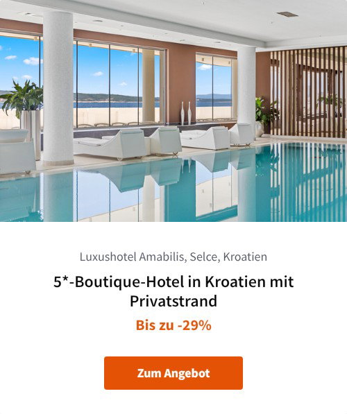 5*-Boutique-Hotel in Kroatien mit Privatstrand