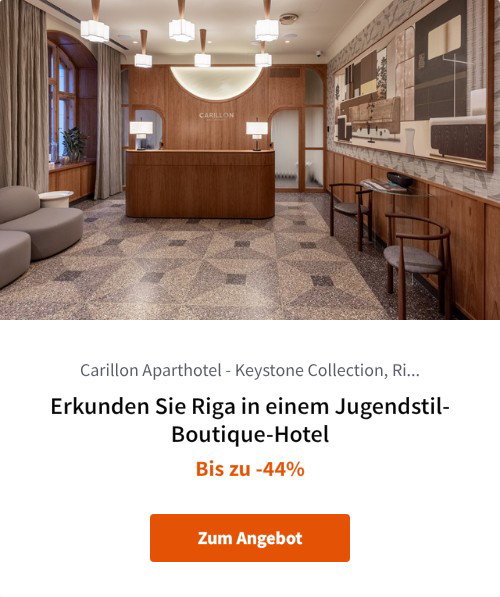 Erkunden Sie Riga in einem Jugendstil-Boutique-Hotel