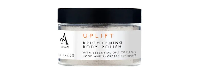 a jar of body scrub