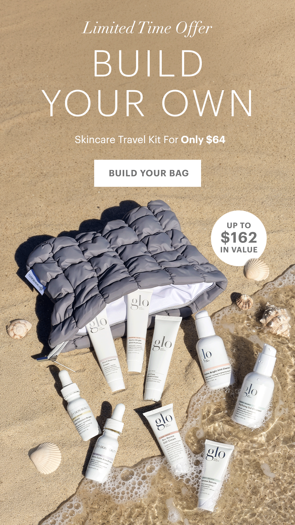 Limited Time Offer: Build Your Own Skincare Travel Kit for Only $64