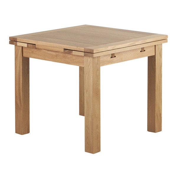 Image of Dorset 3ft x 3ft Natural Oak Extending Dining Table
