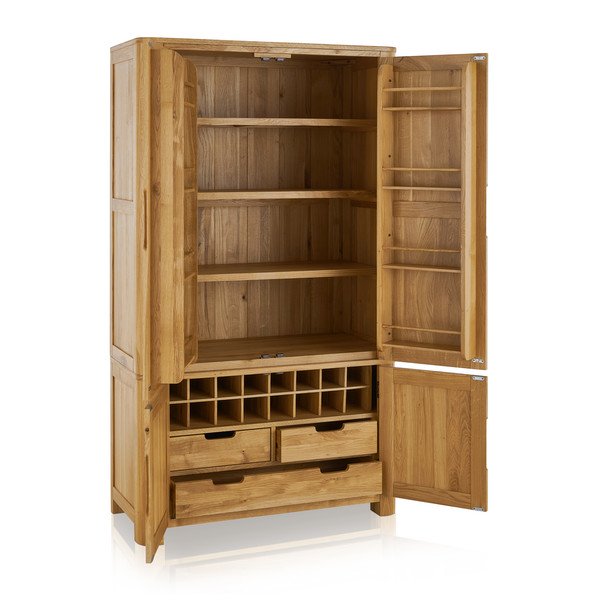 Image of Romsey Natural Solid Oak Large Larder