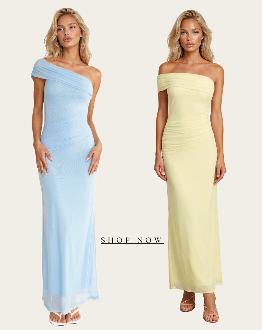 teresa one shoulder maxi dress