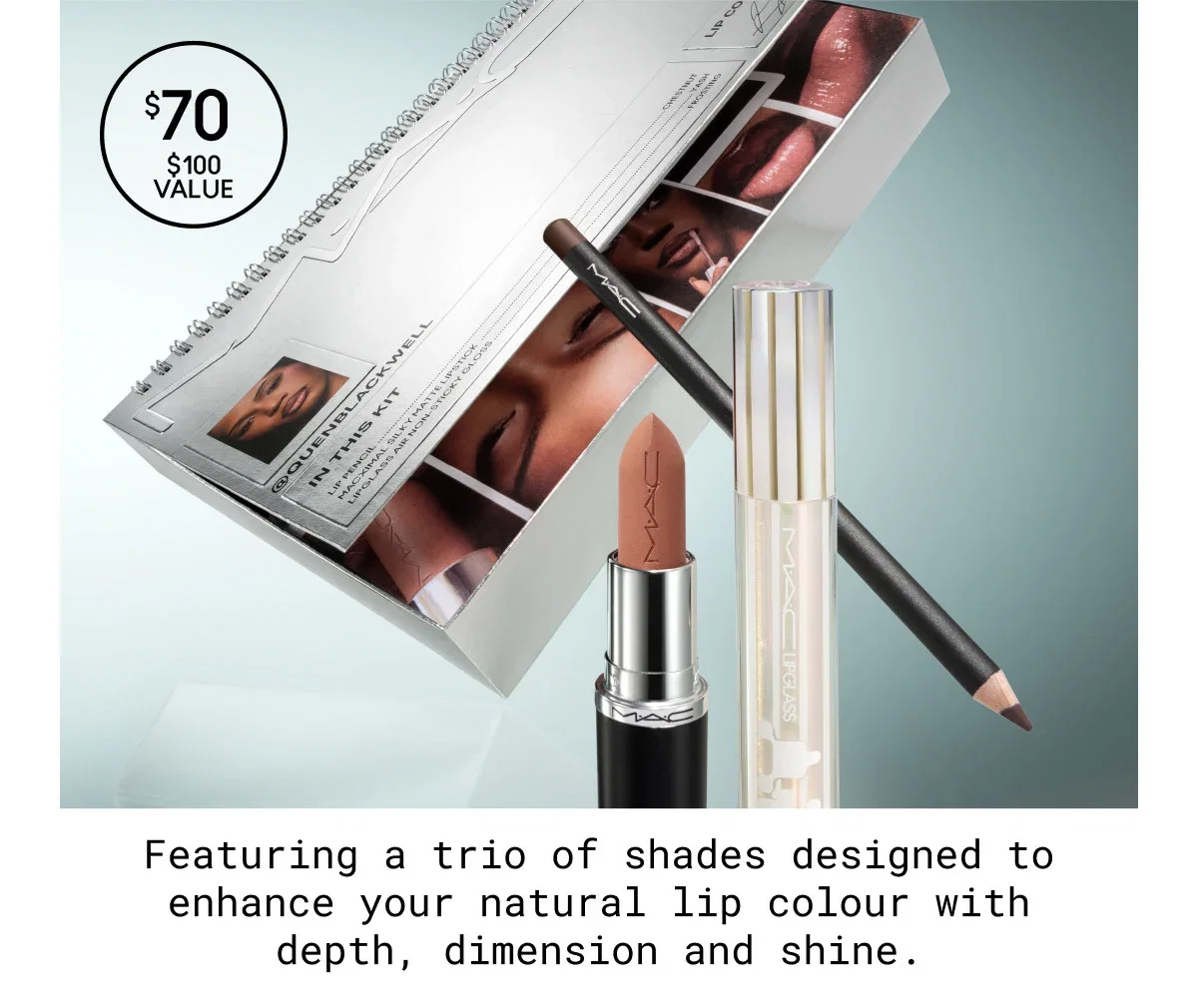 $70 | $100 VALUE | Featuring a trio of shades designed to enhance your natural lip colour with depth, dimension and shine.