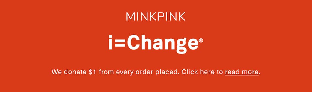 read more about our charity donations through i=change