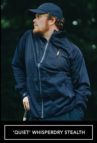 s.WHISPERDRY STEALTH Mens Whisperdry Lightweight Stretch Waterproof Golf Jacket