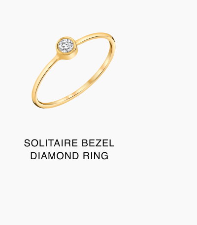 Solitaire Bezel Diamond Ring