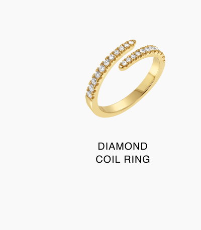 Diamond Coil Ring