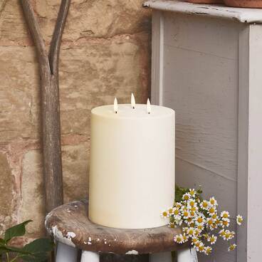 TruGlow® 3 Wick Waterproof Outdoor Candle 20cm With Remote Control