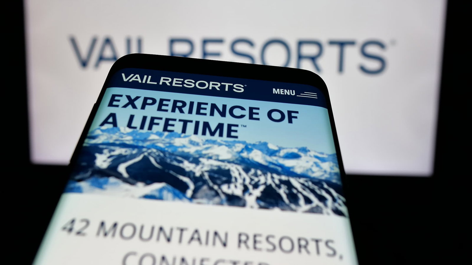 Iphone with Vail Resorts App