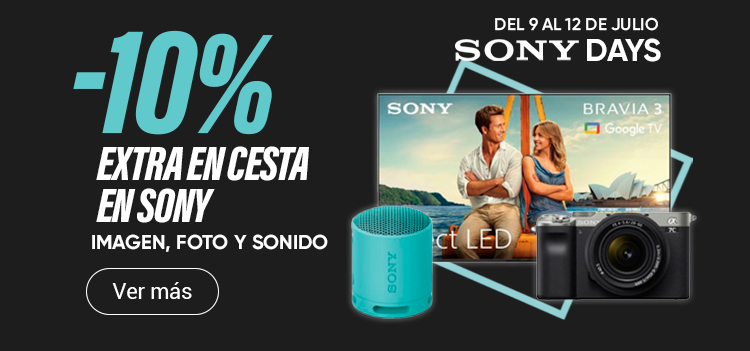 -10% EXTRA EN CESTA EN SONY, EN IMÁGEN, FOTO Y SONIDO